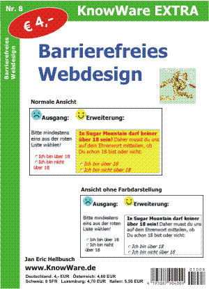 Cover: "Barrierefreies Webdesign - Webdesign für Menschen mit körperlichen Einschränkungen" von Jan Eric Hellbusch