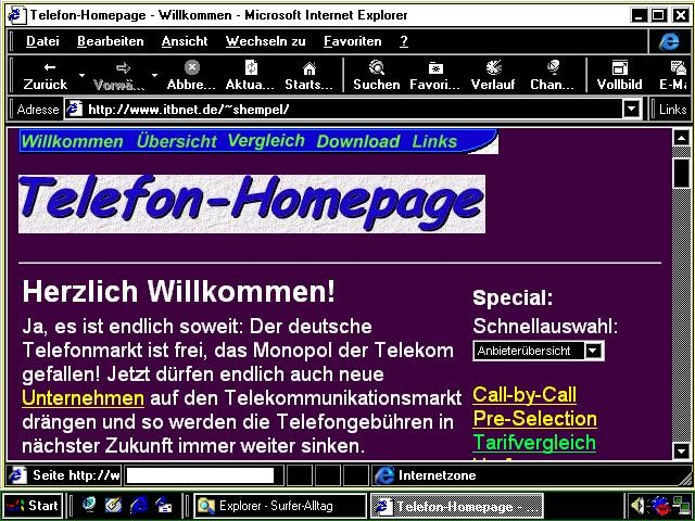 Bild: Anzeige einer Tabelle mit Microsoft und invertierten Farben. Die Tabelle ist lesbar.